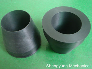 Schwarze Präzisions-Plastikdrehteil-Kern-Adapter-Keil Derlin/POM