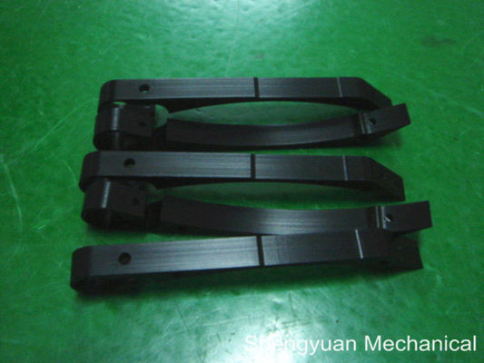 Schwärzen Sie anodisierte CNC-Präzisionsbearbeitung, die Schutz-Finger-Aluminium 6061-T6 lädt