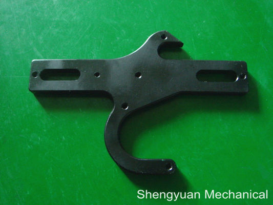Präzisionsbearbeitungs-Teil-Eingabetür-Klinke CNC-Al6061 mit anodisiertem Schwarzem