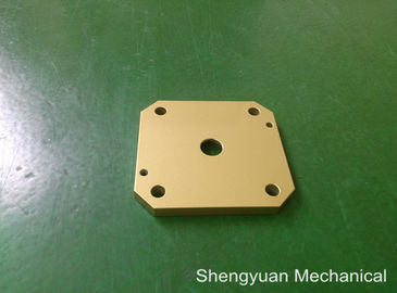 Bekehrter CNC-Präzisionsbearbeitung Powdercoat des Aluminium-5083 goldene gelbe Abdeckung kalte