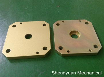Bekehrter CNC-Präzisionsbearbeitung Powdercoat des Aluminium-5083 goldene gelbe Abdeckung kalte