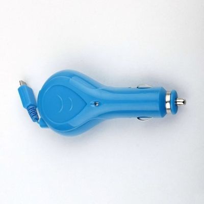 Auto-Ladegerät hohe Leistungsfähigkeits-einziehbares Mikro Fahrwerkes USB mit Frühlings-Kabel