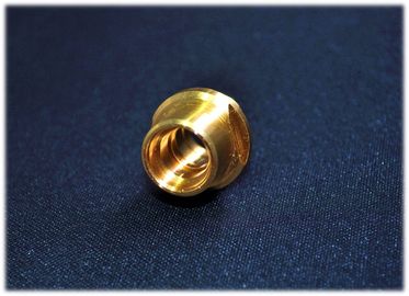 Nicht Standardgoldüberzogenes Kupfer-Drehteile, Bearbeitungsteil CNC